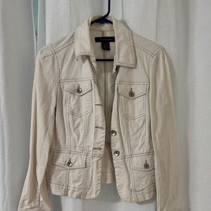 Calvin Klein Women's Beige Jean Jacket